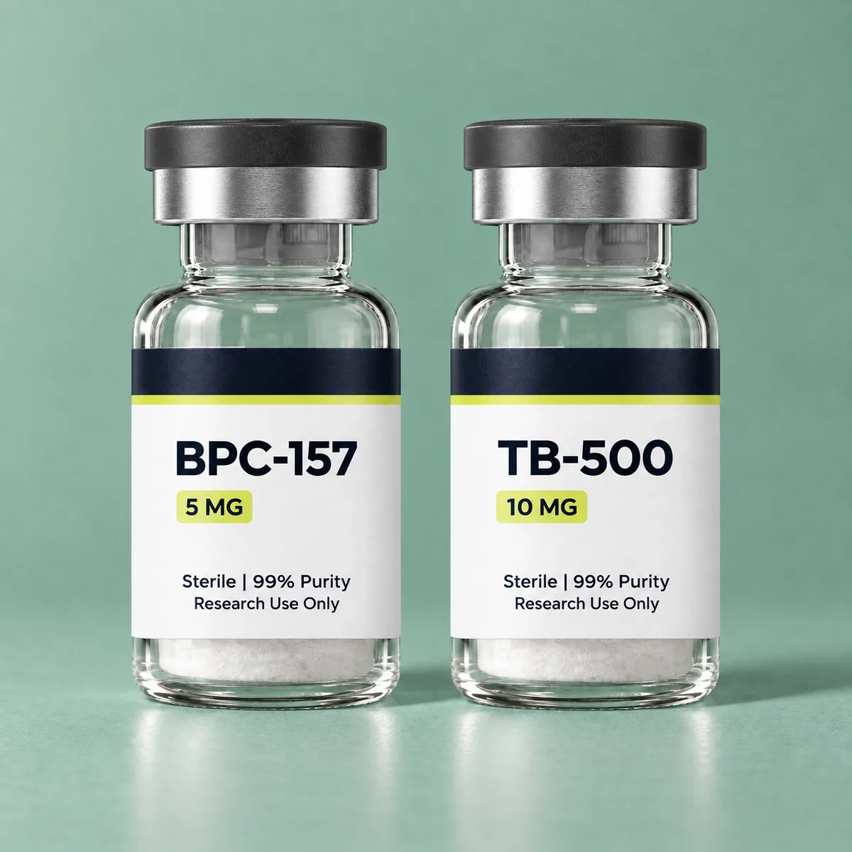 BPC-157 and TB-500 vials side by side