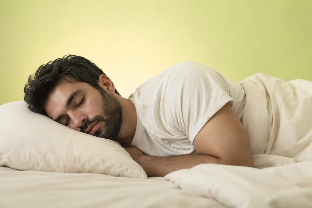 Man sleeping peacefully